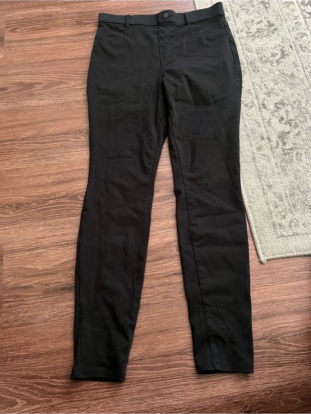 Time and Tru Black Straight-Leg Ponte Pants
